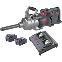 High Torque Cordless Impact Wrench Kit with 6" Anvil, 20 V, 1" Socket UAU668 | Office Plus