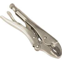 Locking Pliers with Wire Cutter, 7" Length, Curved Jaw UAV665 | Office Plus