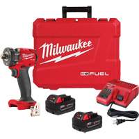 M18 Fuel™ Compact Impact Wrench with Pin Detent Kit, 18 V, 1/2" Socket UAV813 | Office Plus