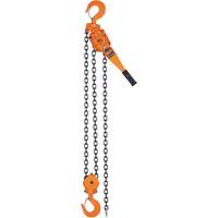 KLP Series Lever Chain Hoists, 5' Lift, 12000 lbs. (6 tons) Capacity, Steel Chain UAW096 | Office Plus