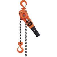 KLP Series Lever Chain Hoists, 5' Lift, 1500 lbs. (0.75 tons) Capacity, Steel Chain UAW099 | Office Plus