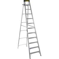 3400 Series Industrial Extra Heavy-Duty Step Ladder, 12', Aluminum, 300 lbs. Capacity, Type 1A VC315 | Office Plus