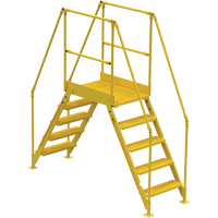 Crossover Ladder, 79 1/2" Overall Span, 50" H x 24" D, 24" Step Width VC450 | Office Plus