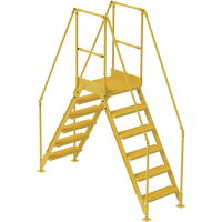 Crossover Ladder, 92" Overall Span, 60" H x 24" D, 24" Step Width VC454 | Office Plus