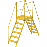 Crossover Ladder, 104" Overall Span, 60" H x 36" D, 24" Step Width VC455 | Office Plus