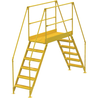 Crossover Ladder, 128" Overall Span, 60" H x 60" D, 24" Step Width VC457 | Office Plus