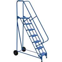 Roll-A-Fold Ladder, 7 Steps, Perforated, 70" High VD455 | Office Plus