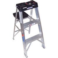 Step Ladder, 3', Aluminum, 300 lbs. Capacity, Type 1A VD557 | Office Plus
