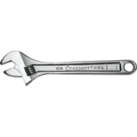 Crescent Adjustable Wrenches, 12" L, 1-1/2" Max Width, Chrome VE036 | Office Plus