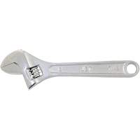 Adjustable Wrench, 6" L, 3/4" Max Width, Chrome VE974 | Office Plus