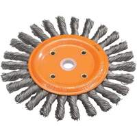 Knot-Twisted Wire Bench Wheel, 6" Dia., 0.0118" Fill, 5/8" Arbor, Steel VV853 | Office Plus