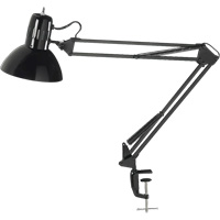 Swing Arm Clamp-On Desk Lamps, 100 W, Incandescent, C-Clamp, Black XA982 | Office Plus