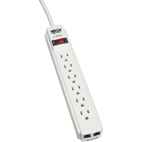 Protect-It Surge Suppressors, 6 Outlets, 720 J, 1800 W, 4' Cord XB262 | Office Plus