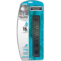 Surge Protector, 6 Outlets, 1150 J, 1875 W, 15' Cord XC042 | Office Plus