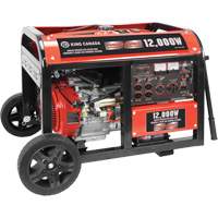 Electric Start Gas Generator with Wheel Kit, 12000 W Surge, 9000 W Rated, 120 V/240 V, 31 L Tank XI538 | Office Plus