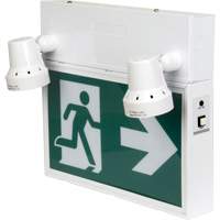 Running Man Sign with Security Lights, LED, Battery Operated/Hardwired, 12-1/10" L x 11" W, Pictogram XI790 | Office Plus