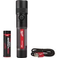 1100L Twist Focus Flashlight, LED, 1100 Lumens, Rechargeable Batteries XI796 | Office Plus