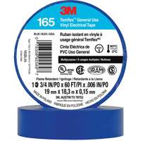 Temflex™ General Use Vinyl Electrical Tape 165, 19 mm (3/4") x 18 M (60'), Blue, 6 mils XI862 | Office Plus