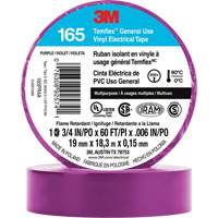 Temflex™ General Use Vinyl Electrical Tape 165, 19 mm (3/4") x 18 M (60'), Purple, 6 mils XI870 | Office Plus